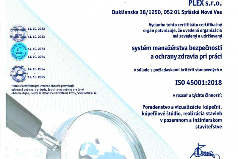 Novinky / EMAS certifikácia - foto Novinky / EMAS certifikácia - foto